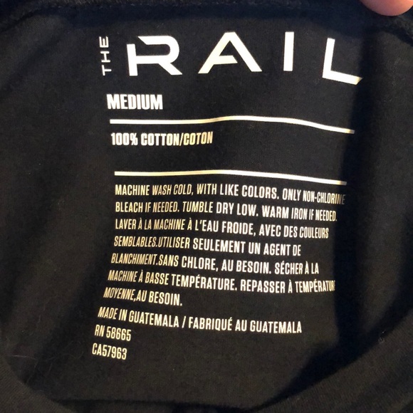 Rail Pride Black with Rainbow Graphic Tee M - Picture 7 of 8